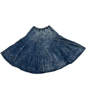 American Vintage Blue Midi A-Line Skirt